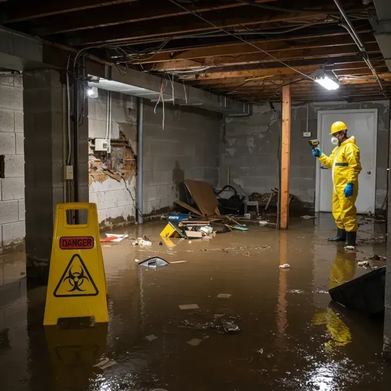 Flooded Basement Electrical Hazard in Dickson, TN Property